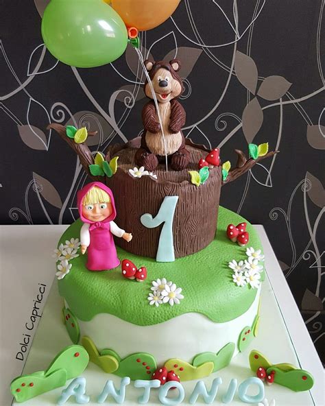 Masha and the Bear birthday cake | Masha and the bear, Cake, Bear birthday