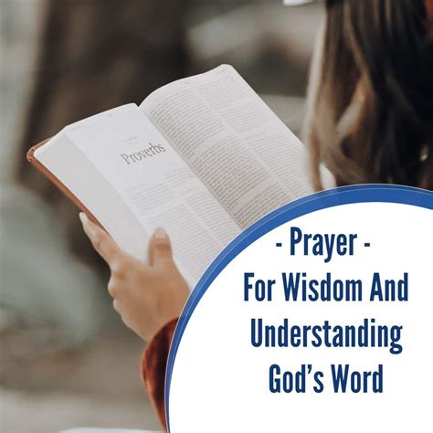 Prayer For Wisdom And Understanding God's Word - ChristiansTT