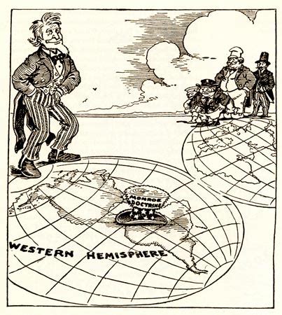 Monroe Doctrine Political Cartoon