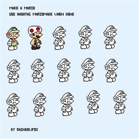 Editing Toad Mario - Free online pixel art drawing tool - Pixilart