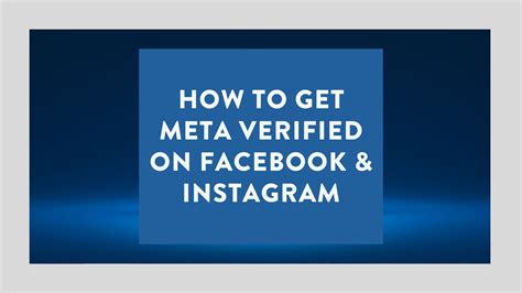 How to get Meta Verified on Facebook and Instagram // Social Media Perth