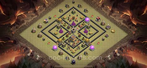 Best War Base TH8 with Link, Anti Everything - Town Hall Level 8 CWL ...