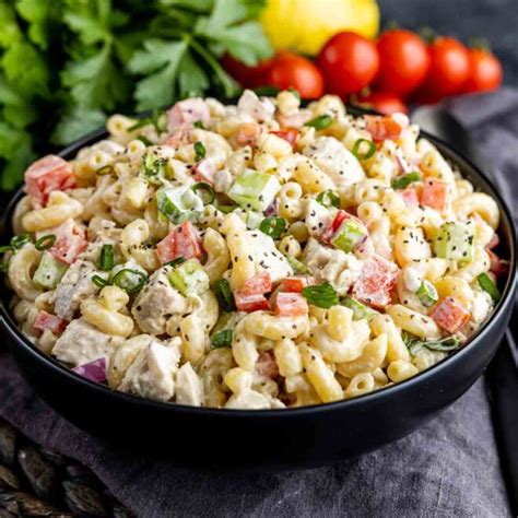 Easy Chicken Macaroni Salad Recipe - Home. Made. Interest.