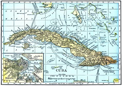 Large detailed old map of Cuba. Cuba large detailed old map | Vidiani ...