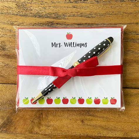 Personalized Teacher Stationery Stationary for School Staff | Etsy