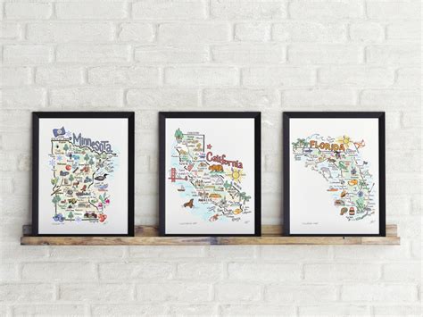 Washington D.C. Map Art Washington DC Map Washington DC - Etsy