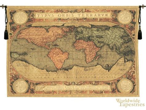 World Map Tapestry: How To Decorate With World Maps