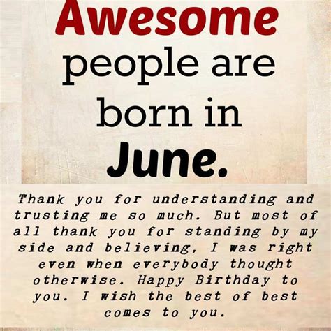 Awesome People Born in June Quote, #BirthdayWishes for June People. # ...