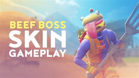 NEW BEEF BOSS SKIN GAMEPLAY! (Fortnite Battle Royale) - YouTube