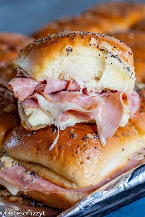 Ham and Cheese Sliders Recipe {Easy Baked Party Sandwiches}