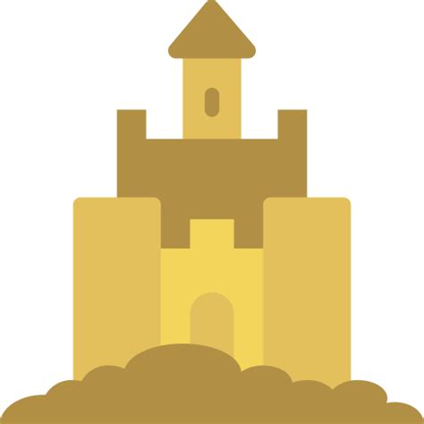 Free Icon | Sand castle