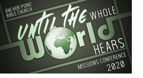 Missions Moment - April 15 | Anchor Point Bible Church Of Muskegon