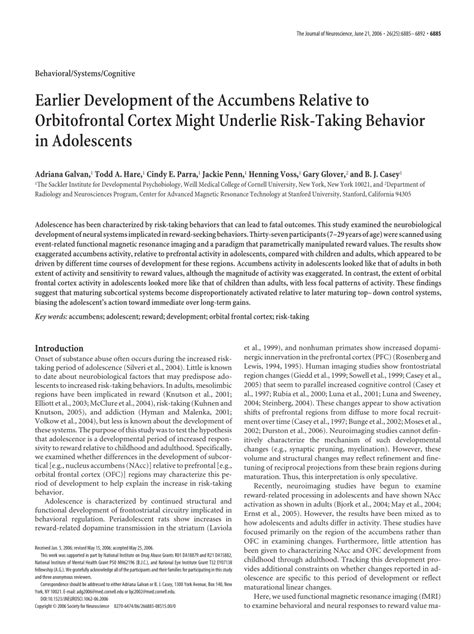 (PDF) Earlier Development of the Accumbens Relative to Orbitofrontal ...