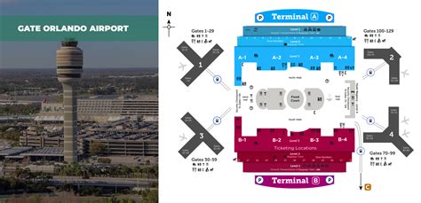 Terminals maps Orlando International Airport MCO