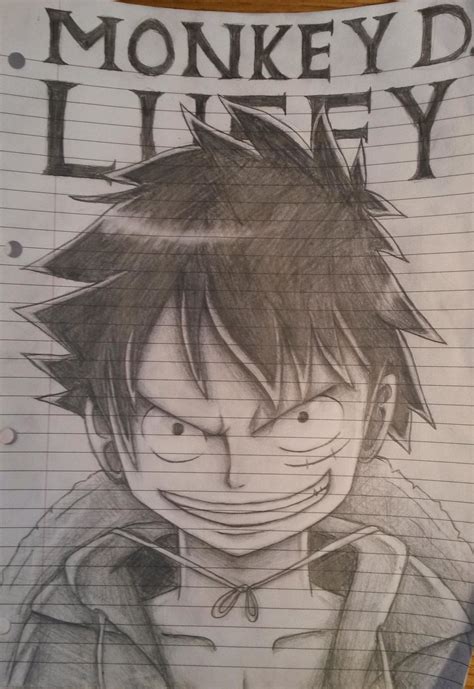 One Piece: Luffy Sketch by ShadowWhisper446 on DeviantArt