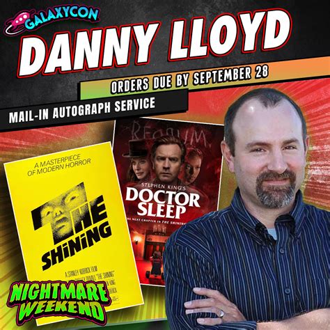 Danny Lloyd Mail-In Autograph Service: Orders Due September 28th