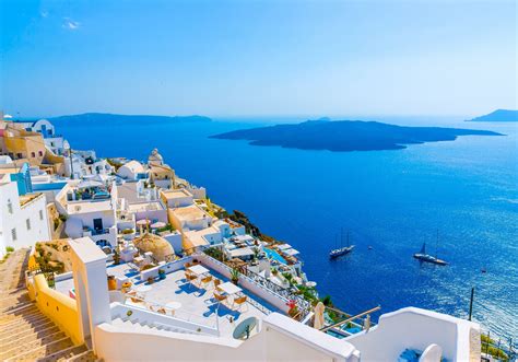 Santorini Horizon HD Wallpaper