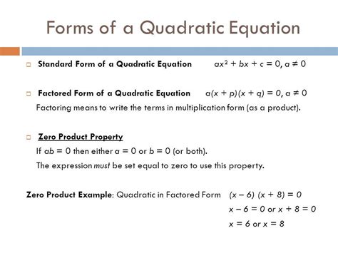 Zero Product Property Example