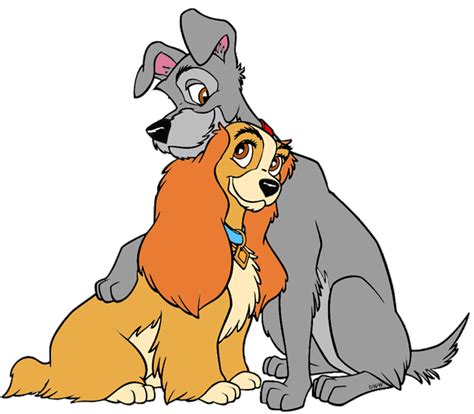 Lady and the Tramp Clip Art 2 | Disney Clip Art Galore