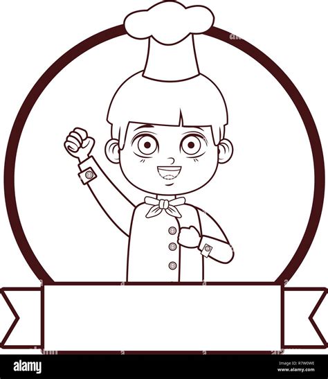 cute chef boy cartoon Stock Vector Image & Art - Alamy