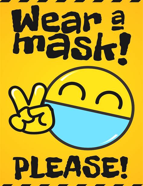 Please Wear Mask Sign Printable