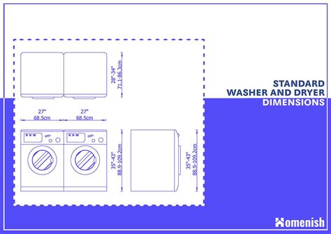 Washer and Dryer Dimensions Explained (3 Diagrams Included) - Homenish