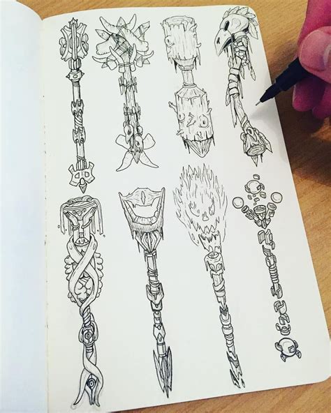 #wizard #staff #drawings #33 - #40. #artistsoninstagram #sketching # ...