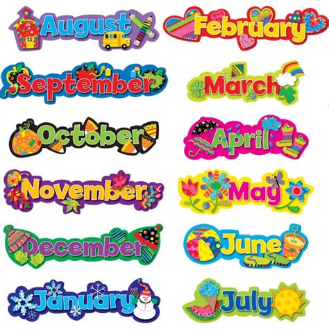 Clipart Months Of The Year - ClipArt Best