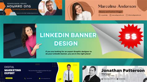 Creative linkedin background, banner by Imalkamalinda | Fiverr