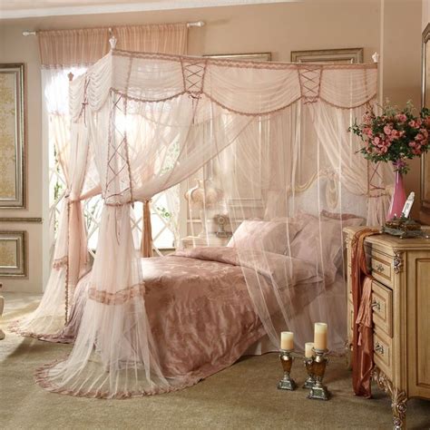 Romantic Bedroom With Canopy Beds 06 - SWEETYHOMEE