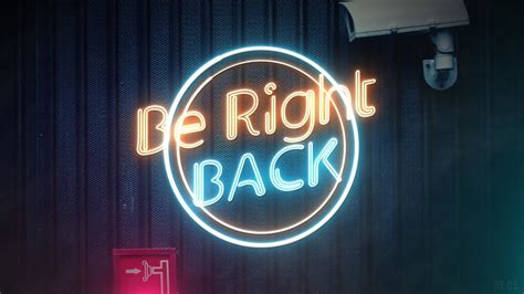 Be Right Back Animated Overlay