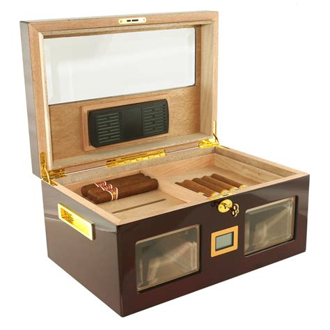 125 Cigar Humidor with digital hygrometer | Cigar Star – Premium ...