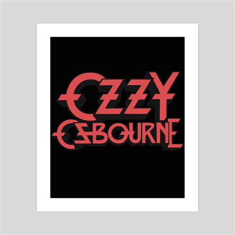 Ozzy Osbourne Logo, an art print by Carl Marshall - INPRNT