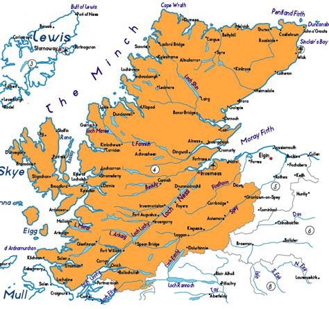 Map of Highland Province Pictures