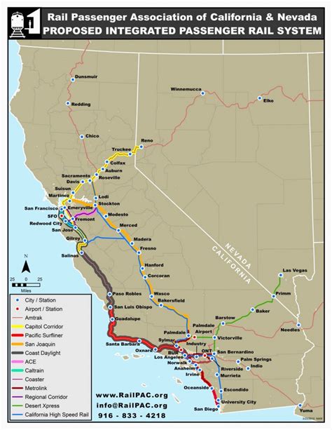 Amtrak California Surfliner Map - Printable Maps