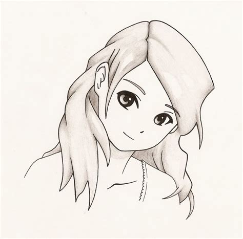 Anime Girl Drawing Easy at PaintingValley.com | Explore collection of ...