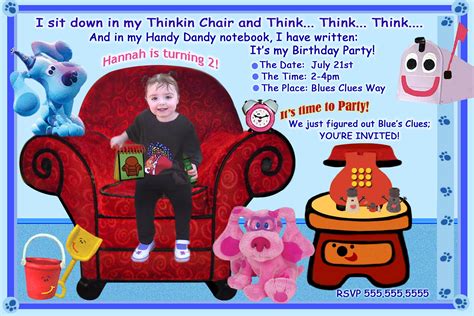 Blues Clues Birthday Invitations Ideas – FREE Printable Birthday ...