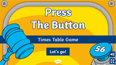 Times Table Press the Button Game