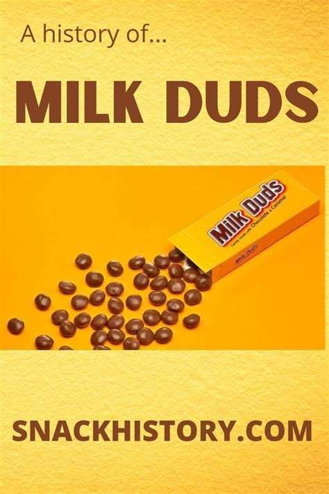 Milk Duds (History, Pictures & FAQ) - Snack History | Milk duds, Fun ...