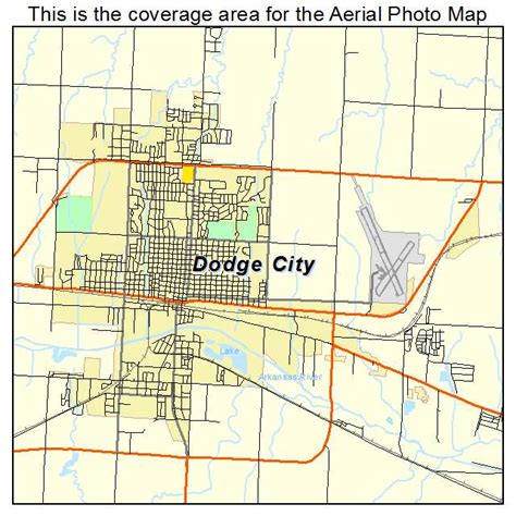 Aerial Photography Map of Dodge City, KS Kansas