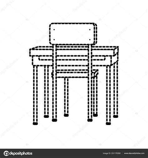 School chair and table design Stock Vector Image by ©stockgiu #251176392