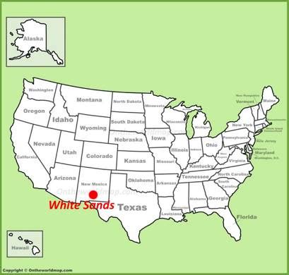 White Sands Map | USA | Detailed Maps of White Sands National Park