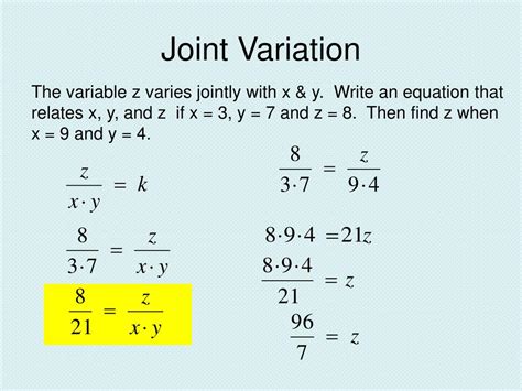 Joint Variation