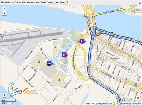 Puerto Rico Convention Center Hotels Map & Guide