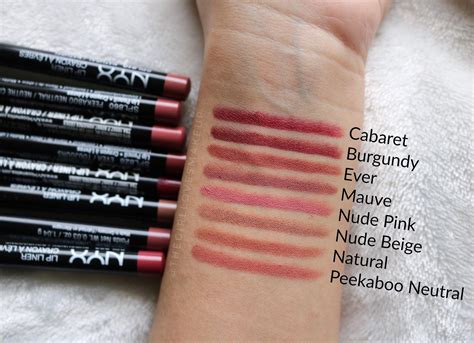 NYX Professional Makeup Slim Lip Pencils - Review and Swatches # ...