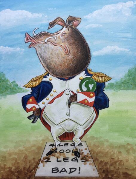 Napoleon Animal Farm - Paul Baker Cartoons and Caricatures