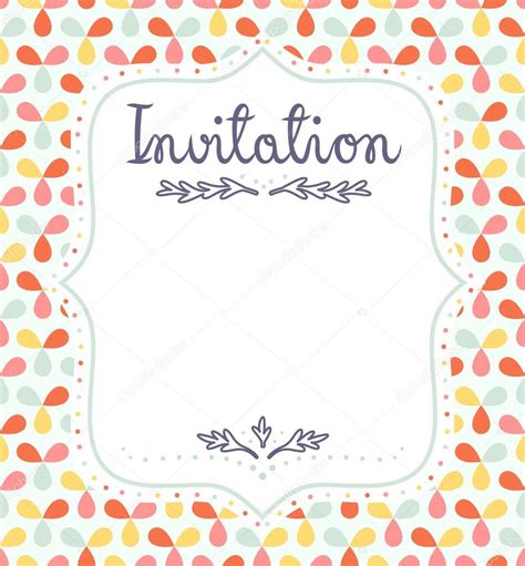 Invitation template — Stock Vector © stolenpencil #19174551