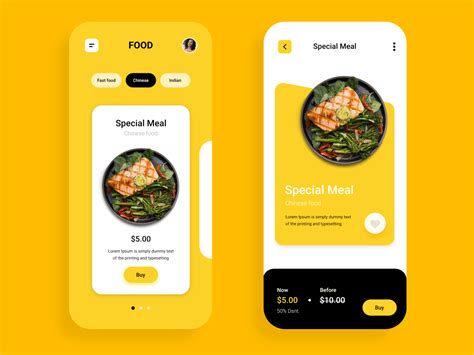 food delivery Ui screen by Manish Devrath on Dribbble