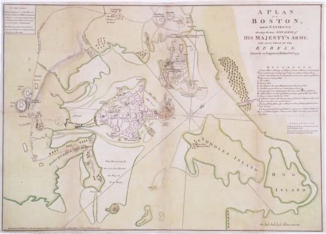 A fine plan of the siege of Boston - Rare & Antique Maps