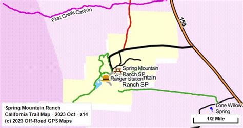 Spring Mountain Ranch SP - California Trail Map